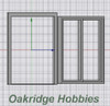 OakridgeStores.com | Oakridge Minis - 72" x 80" Patio Door with Frame - 1:32 Scale Model Miniature - 1041-32