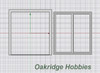 OakridgeStores.com | Oakridge Minis - 72" x 80" Patio Door with Frame - HO Scale 1:87 Model Miniature - 1041-87