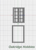 OakridgeStores.com | Oakridge Minis - 48" x 55" 2 Pane Casement Window with Colonial Grid Grille and Frame - 1" Scale 1:12 Model Miniature - 1008-12