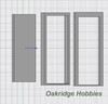 OakridgeStores.com | Oakridge Minis - Shallow Depth Commercial Steel Service Door with Frame and Trim - 3' x 7' Scale Size - 1" Scale 1:12 Model Miniature - 1018-12