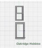 OakridgeStores.com | Oakridge Minis - Shallow Depth 42" x 60" Double Hung Window and Frame - 1" Scale 1:12 Model Miniature - 1037-12