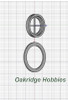 OakridgeStores.com | Oakridge Minis - Shallow Depth 36" Round Window With 4-Lite Grid and Trim - 1" Scale 1:12 Model Miniature - 1040-12
