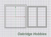 OakridgeStores.com | Oakridge Minis - Shallow Depth 72" x 80" Patio Door with Frame - 1" Scale 1:12 Model Miniature - 1041-12