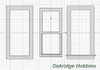 OakridgeStores.com | Oakridge Minis - Shallow Depth Traditional Non-Working Double Hung Window - 1" Scale 1:12 Model Miniature - 1052-12