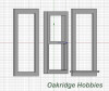 OakridgeStores.com | Oakridge Minis - Traditional Non-Working Double Hung Window - G Scale 1:24 Model Miniature - 1052-24