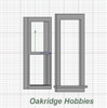 OakridgeStores.com | Oakridge Minis - Traditional Non-Working Double Hung Window - 1:32 Scale Model Miniature - 1052-32