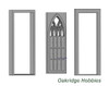 OakridgeStores.com | Oakridge Minis - 7x3 Gothic (Church) Door with Tracery - G Scale 1:24 Model Miniature - 1060-24