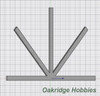 OakridgeStores.com | Oakridge Minis - 88mm x 52mm - French Country Home Multi-Angle Gable Trim - 1063-8852