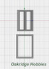 OakridgeStores.com | Oakridge Minis - 48" x 55" 2 Pane Casement Window and Frame - G Scale 1:24 Model Miniature - 1005-24