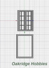 OakridgeStores.com | Oakridge Minis - 48" x 55" 2 Pane Casement Window with Colonial Grid Grille and Frame - G Scale 1:24 Model Miniature - 1008-24