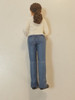 RESALE SHOP - Dollhouse Miniature 1:12 Scale Sculpted Doll Girl With Ponytail Holding Book