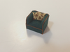RESALE SHOP - 1:48 VTG Artisan Upholstered Piping Green Sofa Chair Ottoman KMW