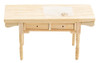 OakridgeStores.com | CLASSICS - Wooden Unfinished Vermont Table - 1" Scale Dollhouse Miniature (08602) 731851086027