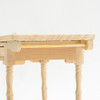 OakridgeStores.com | CLASSICS - Wooden Unfinished Vermont Table - 1" Scale Dollhouse Miniature (08602) 731851086027