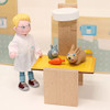 OakridgeStores.com | HABA - Little Friends Dad Andreas 4.5" Dollhouse Toy Figure with Removable Coat (Doctor, Veterinarian, Scientist) 303894 4010168236223