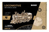 OakridgeStores.com | ROKR - Wind Up Locomotive - DIY Mechanical Working 3D Wooden Puzzle Kit (LK701) 6946785165425