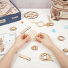 OakridgeStores.com | ROKR - Solar System-Planetary Orbits - DIY Mechanical Working 3D Wooden Puzzle Kit (ST001) 6946785112627