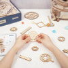 OakridgeStores.com | ROKR - The Globe - DIY Mechanical Working 3D Wooden Puzzle Kit (ST002) 6946785112634
