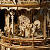 OakridgeStores.com | ROKR - Romantic Carousel - DIY Animated Mechanical Music Box - Working 3D Wooden Kit (AMK62) 6946785113570