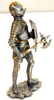 RESALE SHOP - Miniature 1:12 Metal Dollhouse Knight Statue - preowned