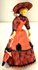 RESALE SHOP - Artisan 1:12 Scale Porcelain Dollhouse Woman In Pink Dress - OOAK
