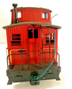 RESALE SHOP - LGB G  Rio Grande Red Caboose #4065- brass trim-lighted - preowned - nobox (READ