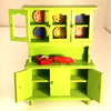 RESALE SHOP - 1:12 Dollhouse Green Valentines Day Cabinet - preowned