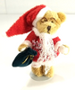 RESALE SHOP - 1:12 Miniature Plush Santa Claus Bear - preowned