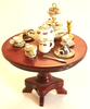 RESALE SHOP - OOAK 1:12 Dollhouse Tea Table With Desserts - preowned