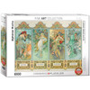 OakridgeStores.com | EuroGraphics - Four Seasons by Alphonse Maria Mucha - 1000 Piece Jigsaw Puzzle 6000-0824 628136608244