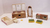 RESALE SHOP - Vintage 1 Inch Scale Plastic Dollhouse Bath/Misc Furniture Set