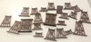 RESALE SHOP - Lot Of Assorted HO Scale Risers - unbranded- preowned