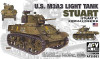 RESALE SHOP - NOB AFV Club 1/35 Scale US M3A3 Stuart Light Tank Model Kit - 35053