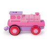 OakridgeStores.com | BigJigs - Powerful Pink Loco Battery Powered Wooden Railway Magnetic Toy Train (BJT310) 691621183106