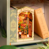 Rolife - Floral Corner Book Nook - DIY 3D Miniature 1/24 Scale Dollhouse Room Box Shelf Insert Craft Kit (TGB09)