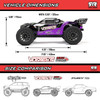 OakridgeStores.com | ARRMA - VORTEKS - Purple - RTR Brushed RC Stadium Truck with Battery & Charger - ARA3205ST2 5052127049061