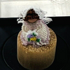 RESALE SHOP - Dollhouse 1:12 Miniature Bride Doll 7/8" tall on small stand - NEW - handmade