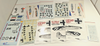 RESALE SHOP - Lot of 11 1:48 & 1:32 & 1:72 WW2 German Aircraft Model Decals - (Bf109, Fw190)