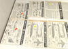RESALE SHOP - 1:72 decals for RAF aircraft -- lynx , sea king , sea hawk (lot of 10)