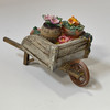 RESALE SHOP - Dollhouse Miniature 1:12 1:24 Wheelbarrow With Flowers And Potted Plants