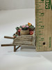 RESALE SHOP - Dollhouse Miniature 1:12 1:24 Wheelbarrow With Flowers And Potted Plants
