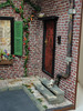 RESALE SHOP - OOAK 1:12 Dollhouse Miniature Exterior House Door Entrance Room Box Display READ