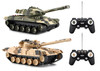 OakridgeStores.com | Jupiter Creations - Battle Tanks RC 2 Pack 1:32l Fighting Tanks with Sounds & Lights 852675002519