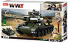 OakridgeStores.com | Sluban - T-34 Medium WW2 Tank with Mini Figures ( 2 in 1 Set ) - 687 Pieces - Brick Building Set M38-B0689 6938242955601