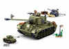 OakridgeStores.com | Sluban - WWII Pershing M26 US Battle Tank with Field Canon Brick Building Set M38-B0860 6938242957209
