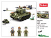 OakridgeStores.com | Sluban - WWII Pershing M26 US Battle Tank with Field Canon Brick Building Set M38-B0860 6938242957209
