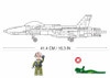 OakridgeStores.com | Sluban - F-18 Hornet - US Fighter Jet - Bumblebee - Brick Building Set M38-B0928 6938242957988