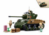 OakridgeStores.com | Sluban - WWII Pacific Sherman M4A3 Battle Tank Brick Building Set - M38-B1110 6938242959807