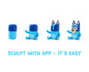 OakridgeStores.com | HEY CLAY Bluey & Friends - Colourful Modelling Kids Air-Dry Clay FA541-1 4897105245568