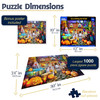 OakridgeStores.com | White Mountain - Halloween Dog House - 1000 Piece Jigsaw Puzzle 2063PZ 724819269020